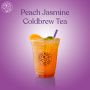 Peach Jasmine Cold Brew Tea With Cheese Cap